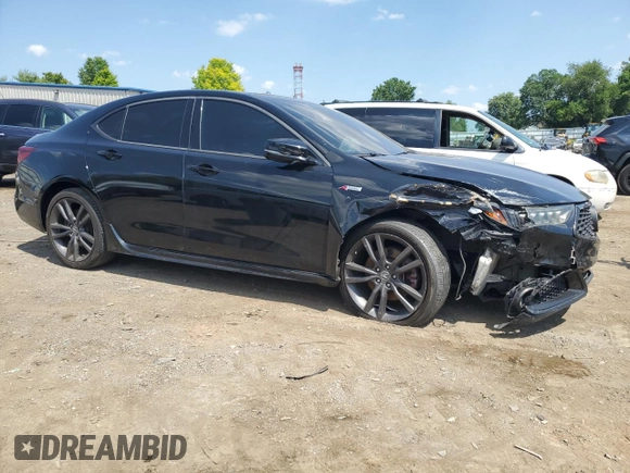 2019 Acura TLX w/A-Spec Pkg with VIN 19UUB3F64KA006472, listed as a Copart auction lot 53916265 with Not provided miles and Salvage title. Bid and sale history available at DreamBid. Image 4.