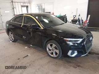 2023 Audi A3 Premium with VIN WAUAUDGY6PA042203, listed as a IAAI auction lot 41515592 with 47,412 mi miles. Bid and sale history available at carsss.com. Image 1.
