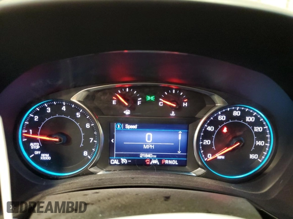 2022 Chevrolet Equinox RS with VIN 3GNAXWEV5NS186231, listed as a Copart auction lot 55881605 with 21,840 mi miles and Salvage title. Bid and sale history available at DreamBid. Image 9.