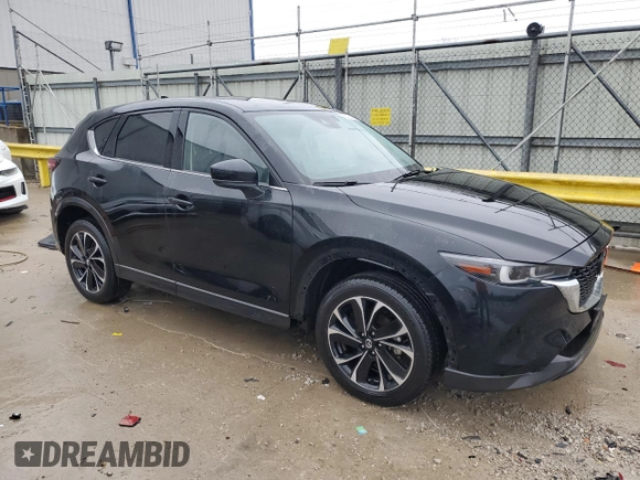 2022 Mazda CX-5 2.5 S Premium Plus Package with VIN JM3KFBEM9N1608624, listed as a Copart auction lot 50774605 with 25,323 mi miles and Salvage Title. Bid and sale history available at carsss.com. Image 4.