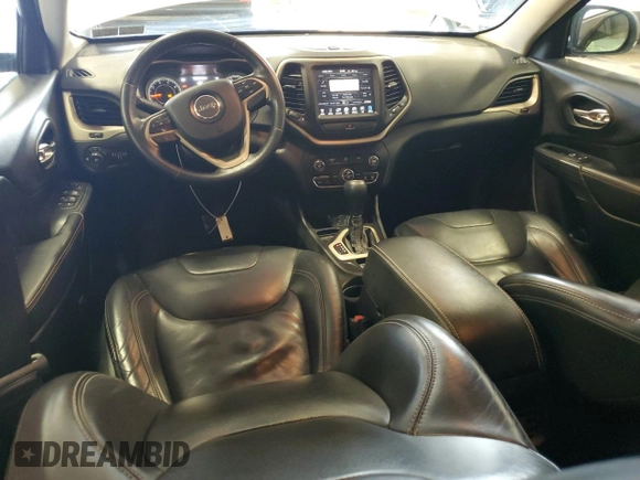 2015 Jeep Cherokee Limited with VIN 1C4PJLDBXFW765909, listed as a Copart auction lot 52293525 with 125,702 mi miles and Salvage Title. Bid and sale history available at DreamBid. Image 8.
