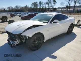 2022 Ford Mustang GT with VIN 1FA6P8CF8N5141337, listed as a Copart auction lot 45724905 with 64,606 mi miles and Salvage Title. Bid and sale history available at carsss.com. Image 1.