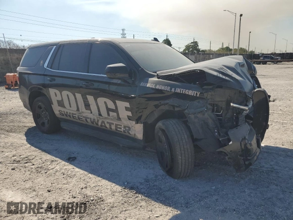 2023 Chevrolet Tahoe Commercial with VIN 1GNSCLED4PR507963, listed as a Copart auction lot 50019835 with 10,945 mi miles and Non repairable. Bid and sale history available at DreamBid. Image 4.
