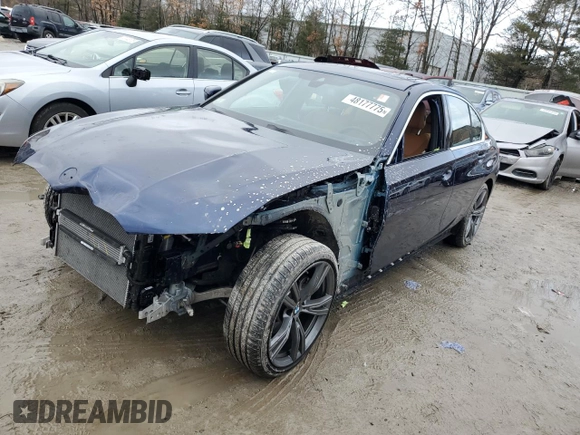 2024 BMW 3 Series 330i xDrive with VIN 3MW89FF09R8E24554, listed as a Copart auction lot 48177775 with 9,363 mi miles and Salvage Title. Bid and sale history available at carsss.com. Image 1.