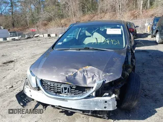 2013 Honda Civic LX with VIN 2HGFB2F59DH598885, listed as a IAAI auction lot 41734451 with 124,453 mi miles and . Bid and sale history available at DreamBid. Image 13.