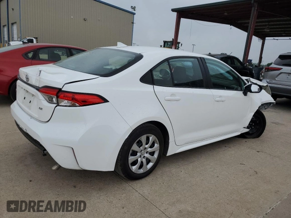 2024 Toyota Corolla LE with VIN 5YFB4MDE0RP147416, listed as a Copart auction lot 55057215 with Not Provided miles and Non Repairable. Bid and sale history available at carsss.com. Image 3.
