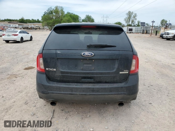 2013 Ford Edge SEL with VIN 2FMDK3J96DBA32879, listed as a Copart auction lot 52179735 with 236,359 mi miles and Salvage Title. Bid and sale history available at carsss.com. Image 6.