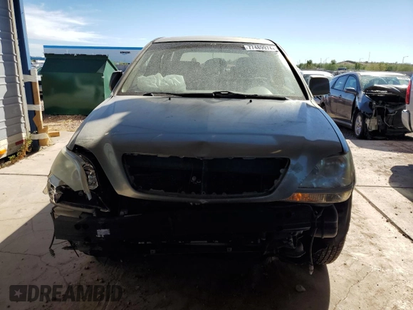 2000 Lexus RX 300 with VIN JT6HF10U2Y0127765, listed as a Copart auction lot 77489974 with 227,791 mi miles and Salvage Title. Bid and sale history available at DreamBid. Image 5.