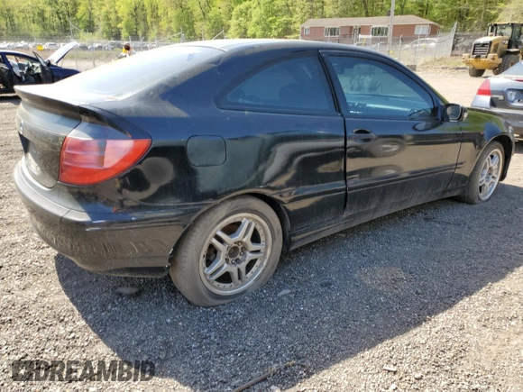 2003 Mercedes-Benz C 230 Kompressor with VIN WDBRN40J23A460301, listed as a Copart auction lot 53648495 with 133,887 mi miles and Salvage title. Bid and sale history available at DreamBid. Image 3.