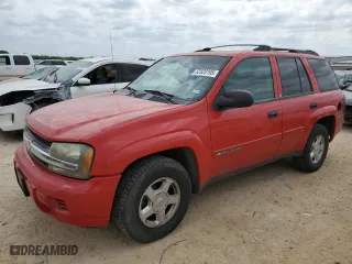 2002 Chevrolet TrailBlazer LTZ with VIN 1GNDT13S922268250, listed as a Copart auction lot 52828195 with 137,869 mi miles and Salvage Title. Bid and sale history available at carsss.com. Image 1.