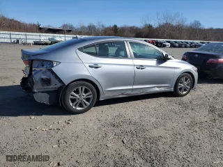 2017 Hyundai Elantra Limited with VIN 5NPD84LF0HH048291, listed as a Copart auction lot 47993615 with 126,530 mi miles and Salvage Title. Bid and sale history available at carsss.com. Image 3.