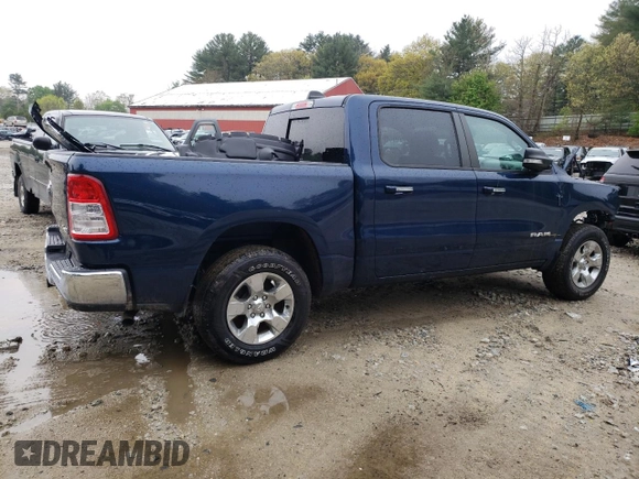 2020 Ram 1500 Big Horn with VIN 1C6RRFFG3LN345431, listed as a Copart auction lot 43179955 with 30,028 mi miles and Salvage title. Bid and sale history available at DreamBid. Image 3.