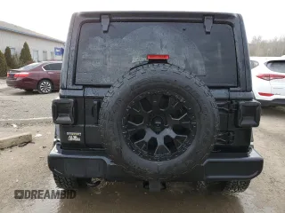 2021 Jeep Wrangler Unlimited Willys with VIN 1C4HJXDM6MW823301, listed as a Copart auction lot 43021265 with 59,707 mi miles and Salvage Title. Bid and sale history available at DreamBid. Image 6.