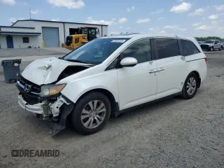 2014 Honda Odyssey EX-L with VIN 5FNRL5H67EB051217, listed as a Copart auction lot 59954225 with 262,816 mi miles and Salvage title. Bid and sale history available at DreamBid. Image 1.