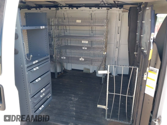 2014 Chevrolet Express Cargo with VIN 1GCSGAFX5E1152985, listed as a IAAI auction lot 42483478 with 208,518 mi miles and . Bid and sale history available at DreamBid. Image 8.