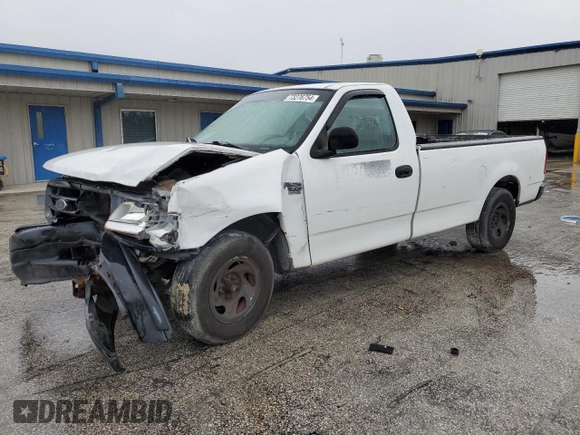 2002 Ford F-150 XL with VIN 1FTRF17W32NB86385, listed as a Copart auction lot 73276754 with 100,817 mi miles and Salvage Title. Bid and sale history available at carsss.com. Image 1.