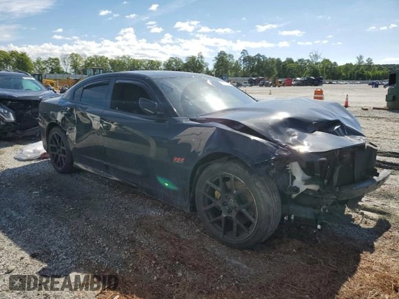 2019 Dodge Charger Scat Pack with VIN 2C3CDXGJ2KH753993, listed as a Copart auction lot 55736725 with 84,816 mi miles and Salvage title. Bid and sale history available at DreamBid. Image 4.
