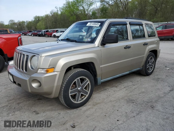 2010 Jeep Patriot Sport with VIN 1J4NF2GB5AD520142, listed as a Copart auction lot 55108685 with 145,943 mi miles and Clean Title. Bid and sale history available at carsss.com. Image 1.