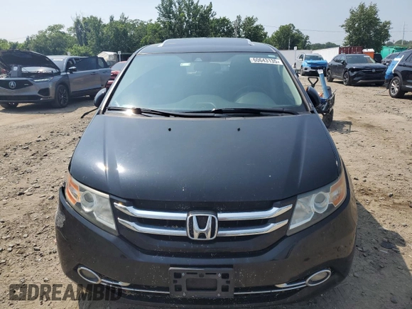 2014 Honda Odyssey Touring with VIN 5FNRL5H91EB015162, listed as a Copart auction lot 60643135 with 176,898 mi miles and Salvage title. Bid and sale history available at DreamBid. Image 5.