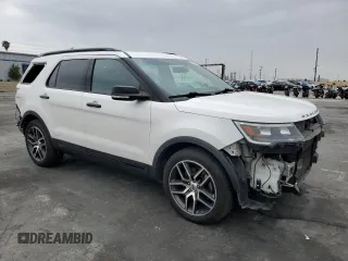 2016 Ford Explorer Sport with VIN 1FM5K8GT7GGD28317, listed as a Copart auction lot 55610145 with 156,532 mi miles and Salvage Title. Bid and sale history available at DreamBid. Image 4.