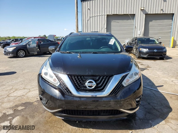 2017 Nissan Murano Platinum with VIN 5N1AZ2MG9HN193689, listed as a Copart auction lot 52199745 with 118,160 mi miles and Salvage Title. Bid and sale history available at carsss.com. Image 5.