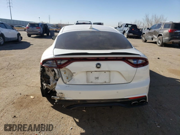 2018 Kia Stinger with VIN KNAE15LAXJ6030560, listed as a Copart auction lot 43964235 with 97,371 mi miles and Salvage Title. Bid and sale history available at DreamBid. Image 6.