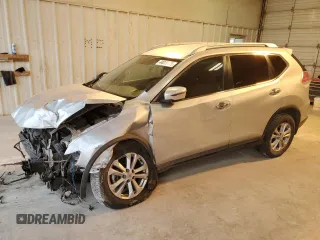 2016 Nissan Rogue SV with VIN KNMAT2MT6GP684047, listed as a Copart auction lot 44070175 with 129,885 mi miles and Salvage Title. Bid and sale history available at carsss.com. Image 1.