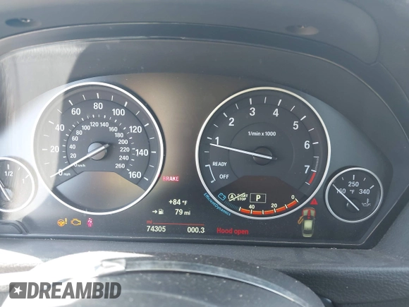 2015 BMW 3 Series 320i xDrive with VIN WBA3C3G50FNT51569, listed as a IAAI auction lot 42054171 with 74,305 mi miles and . Bid and sale history available at DreamBid. Image 7.