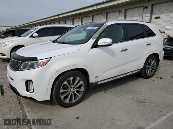 2014 Kia Sorento SX z VIN 5XYKWDA7XEG465848, wystawiony jako Copart lot #53256035 z przebiegiem 76 457 mil mil oraz Szkoda całkowita • Salvage title. Historia ofert i sprzedaży dostępna na DreamBid. Obrazek 1.