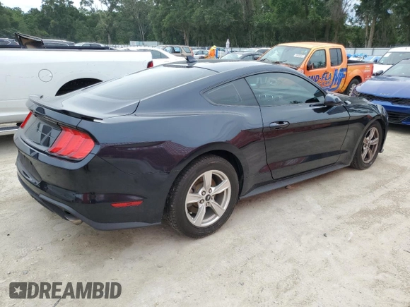 2021 Ford Mustang EcoBoost with VIN 1FA6P8TH7M5111908, listed as a Copart auction lot 59636085 with 57,667 mi miles and Salvage title. Bid and sale history available at DreamBid. Image 3.