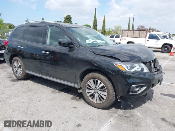 2017 Nissan Pathfinder SL with VIN 5N1DR2MN2HC635509, listed as a IAAI auction lot 41910907 with 83,459 mi miles and . Bid and sale history available at DreamBid. Image 1.