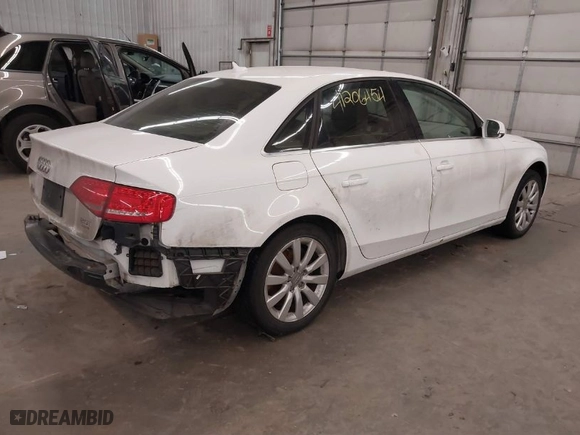 2011 Audi A4 2.0T Premium Plus with VIN WAUFFAFL4BN013157, listed as a IAAI auction lot 41206454 with 83,006 mi miles. Bid and sale history available at carsss.com. Image 4.