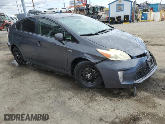 2013 Toyota Prius One with VIN JTDKN3DU6D5618389, listed as a Copart auction lot 53664095 with 207,300 mi miles and Salvage Title. Bid and sale history available at carsss.com. Image 4.