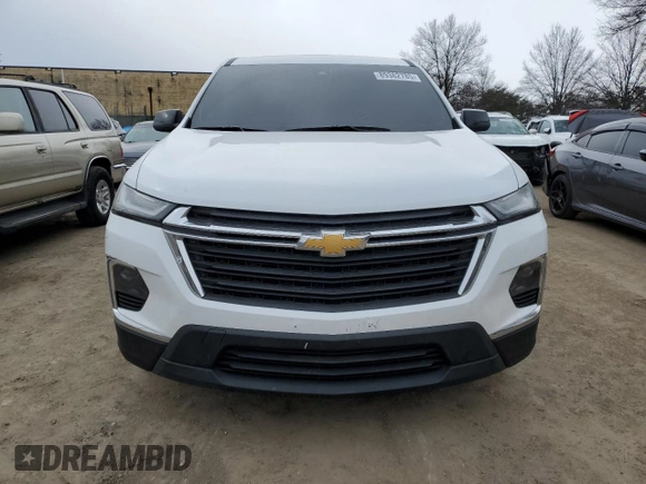 2022 Chevrolet Traverse LS with VIN 1GNEVFKW3NJ194785, listed as a Copart auction lot 89382785 with 30,809 mi miles and Salvage Title. Bid and sale history available at carsss.com. Image 5.