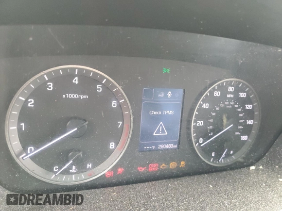 2015 Hyundai Sonata SE z VIN 5NPE24AF3FH142414, wystawiony jako Copart lot #57108445 z przebiegiem 280 483 mil mil oraz Szkoda całkowita • Salvage title. Historia ofert i sprzedaży dostępna na DreamBid. Obrazek 9.
