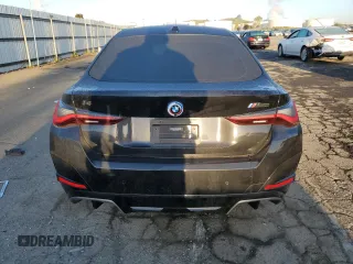 2022 BMW i4 M50 with VIN WBY33AW07NFN01567, listed as a Copart auction lot 50090854 with 18,465 mi miles. Bid and sale history available at carsss.com. Image 6.