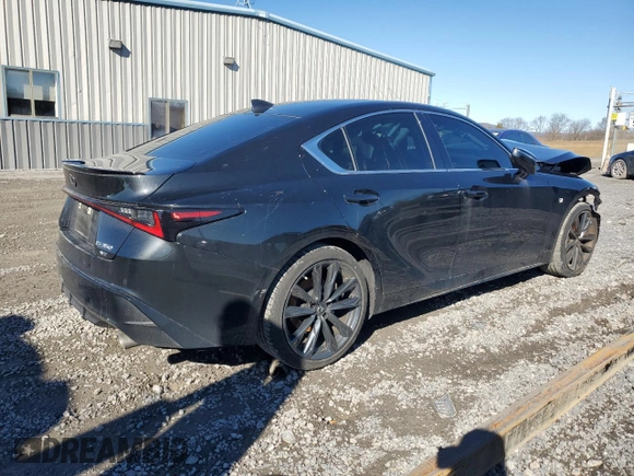 2022 Lexus IS 350 F Sport with VIN JTHGZ1E20N5026160, listed as a Copart auction lot 85390704 with 25,953 mi miles and Salvage title. Bid and sale history available at DreamBid. Image 3.
