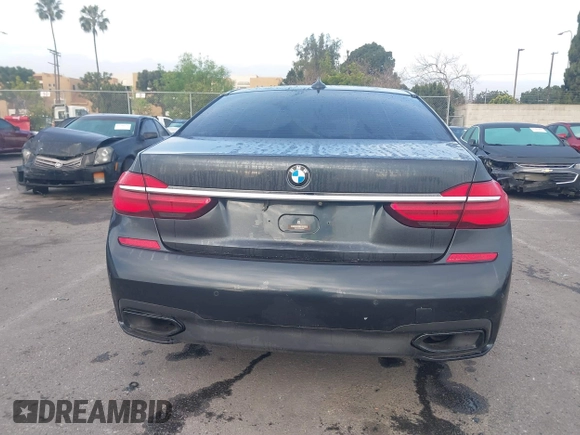 2016 BMW 7 Series 740i with VIN WBA7E2C51GG547537, listed as a IAAI auction lot 41794434 with 149,655 mi miles. Bid and sale history available at carsss.com. Image 17.