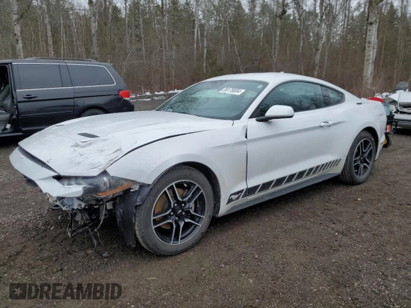 2021 Ford Mustang EcoBoost with VIN 1FA6P8TH7M5116896, listed as a Copart auction lot 38178004 with 36,035 mi miles and Salvage title. Bid and sale history available at DreamBid. Image 1.