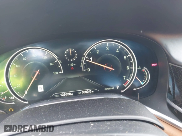 2017 BMW 7 Series 750i with VIN WBA7F0C58HGM21467, listed as a IAAI auction lot 41632663 with 136,620 mi miles. Bid and sale history available at carsss.com. Image 7.