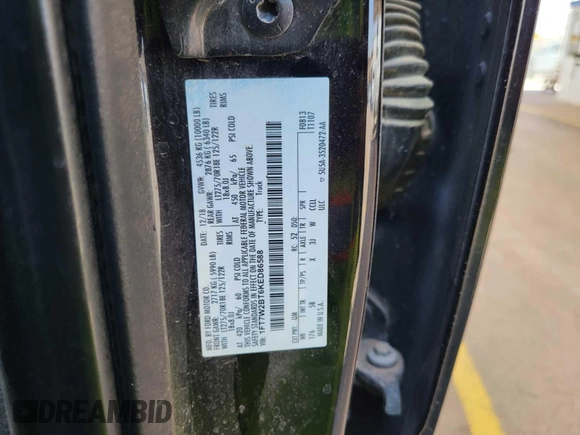 2019 Ford F-250 XL с VIN 1FT7W2BT6KED86588, выставлен на аукционе IAAI как лот 42781927 с пробегом 239 312 миль миль и . История ставок и продаж доступна на DreamBid. Изображение 10.