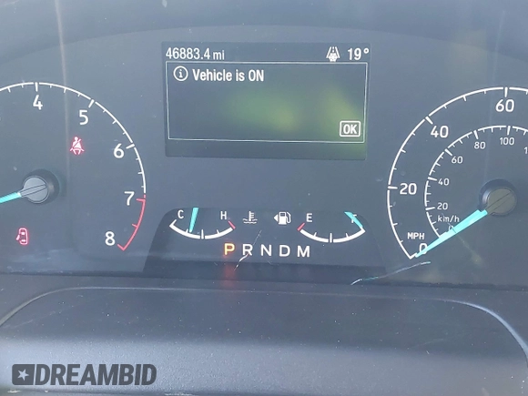 2023 Ford Transit Cargo with VIN 1FTBR3U86PKA39951, listed as a IAAI auction lot 41449397 with 46,883 mi miles and . Bid and sale history available at DreamBid. Image 7.