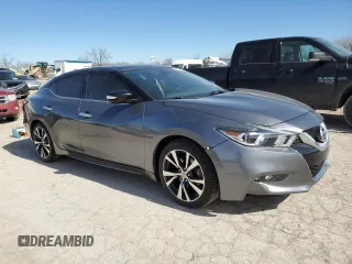 2017 Nissan Maxima SV with VIN 1N4AA6AP8HC429032, listed as a Copart auction lot 46341095 with 0 mi miles and Salvage Title. Bid and sale history available at carsss.com. Image 4.