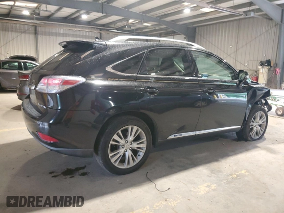 2012 Lexus RX 450h with VIN JTJBC1BA4C2427764, listed as a Copart auction lot 62687665 with 176,408 mi miles and Salvage title. Bid and sale history available at DreamBid. Image 3.