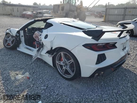 2021 Chevrolet Corvette 2LT with VIN 1G1YB2D47M5120014, listed as a Copart auction lot 61862085 with Not provided miles and Salvage title. Bid and sale history available at DreamBid. Image 2.