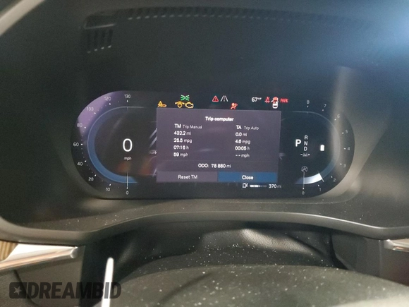 2023 Volvo XC60 Ultimate Dark Theme z VIN YV4L12RX9P1195104, wystawiony jako Copart lot #55627895 z przebiegiem 78 880 mil mil oraz Nie do naprawy • Non repairable. Historia ofert i sprzedaży dostępna na DreamBid. Obrazek 9.
