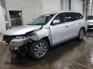 2013 Nissan Pathfinder SV with VIN 5N1AR2MM0DC660235, listed as a Copart auction lot 44517695 with 136,516 mi miles and Salvage Title. Bid and sale history available at carsss.com. Image 1.