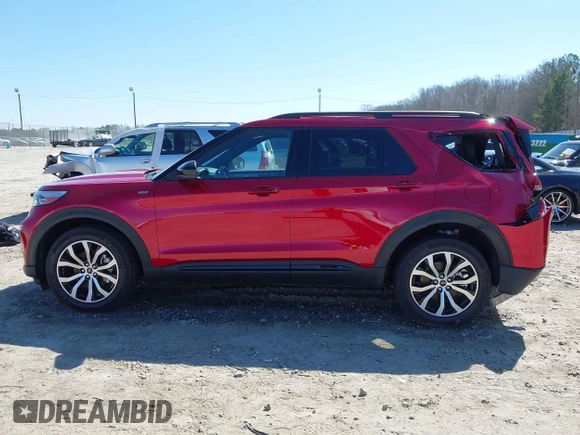 2023 Ford Explorer ST-Line with VIN 1FMSK7KH2PGB28056, listed as a IAAI auction lot 41645742 with 7,620 mi miles. Bid and sale history available at carsss.com. Image 14.