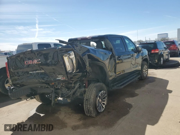 2021 GMC Sierra 1500 AT4 with VIN 3GTU9EET9MG370548, listed as a Copart auction lot 48034845 with 53,406 mi miles and Salvage Title. Bid and sale history available at carsss.com. Image 3.