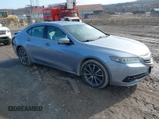 2015 Acura TLX V6 Advance with VIN 19UUB3F70FA006340, listed as a IAAI auction lot 41501312 with 151,517 mi miles. Bid and sale history available at carsss.com. Image 1.